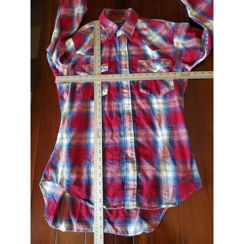 Levi's Sutter Creek Pearly Snap Western Flannel Shirt Men's Size L - Picture 6 of 6